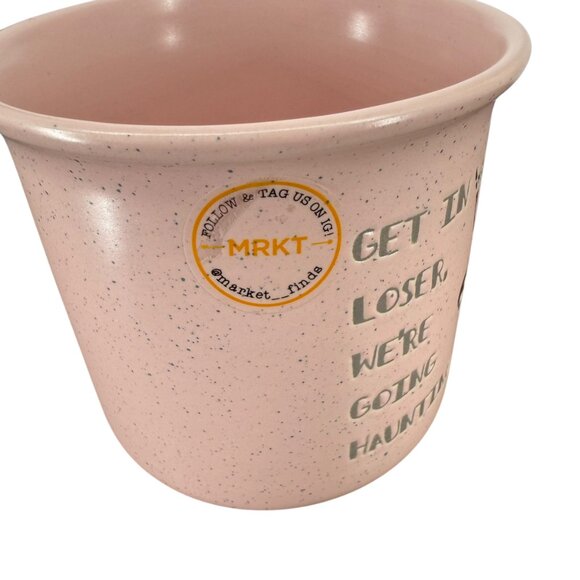 Halloween Mean Girls Get In Loser, We're Going Haunting Skeleton Coffin Pink Mug - Picture 6 of 16